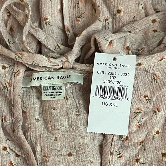 American Eagle Chiffon Top - Picture 2 of 3